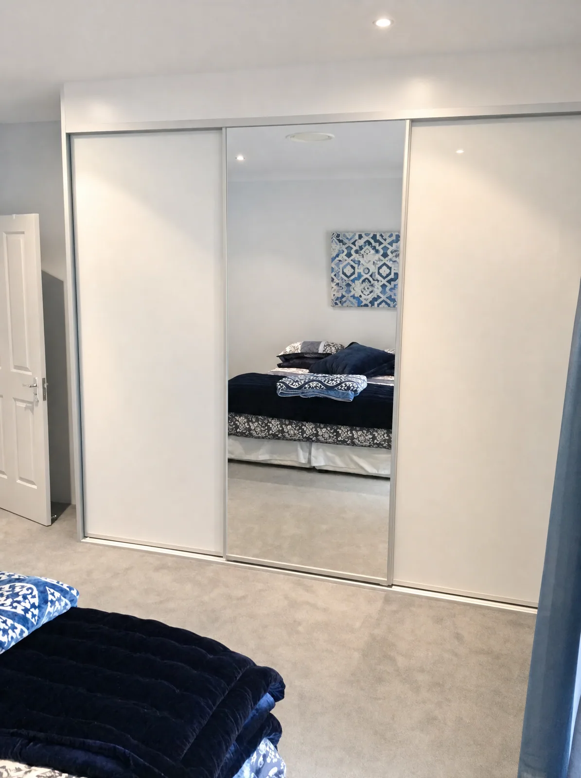 New floor-to-ceiling sliding wardrobe in a St Marys bedroom