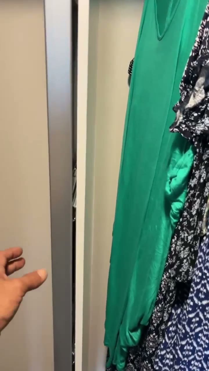Video: swivel mirror swinging out from inside a wardrobe